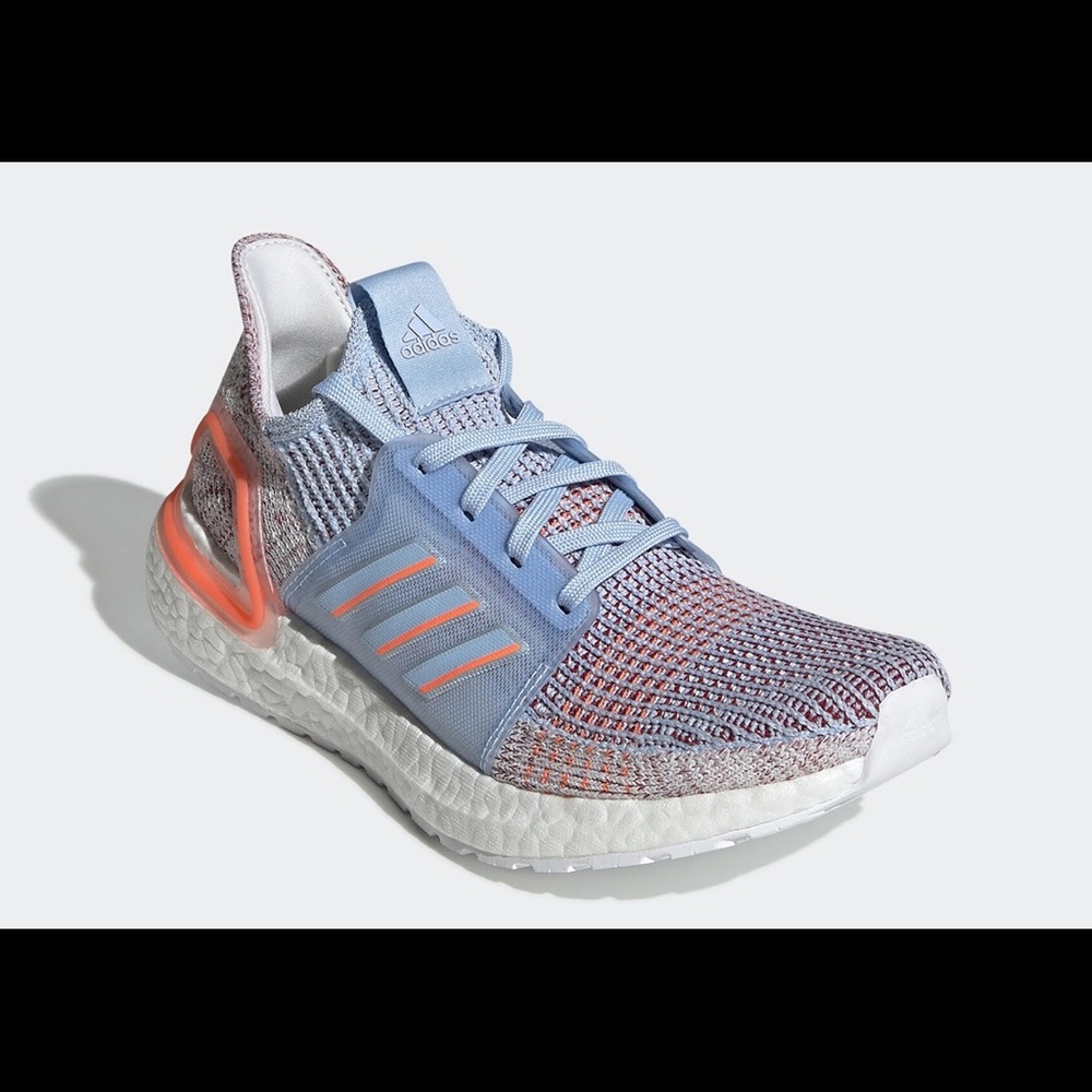 Adidas UltraBoost 19 Coral Glow Blue Sneakers